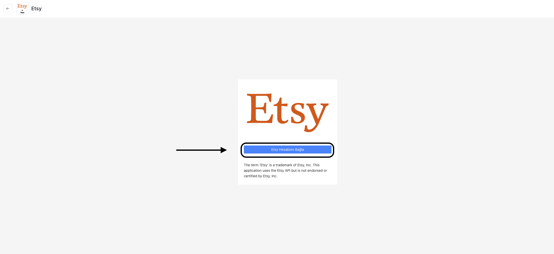 Etsy Entegrasyonu
