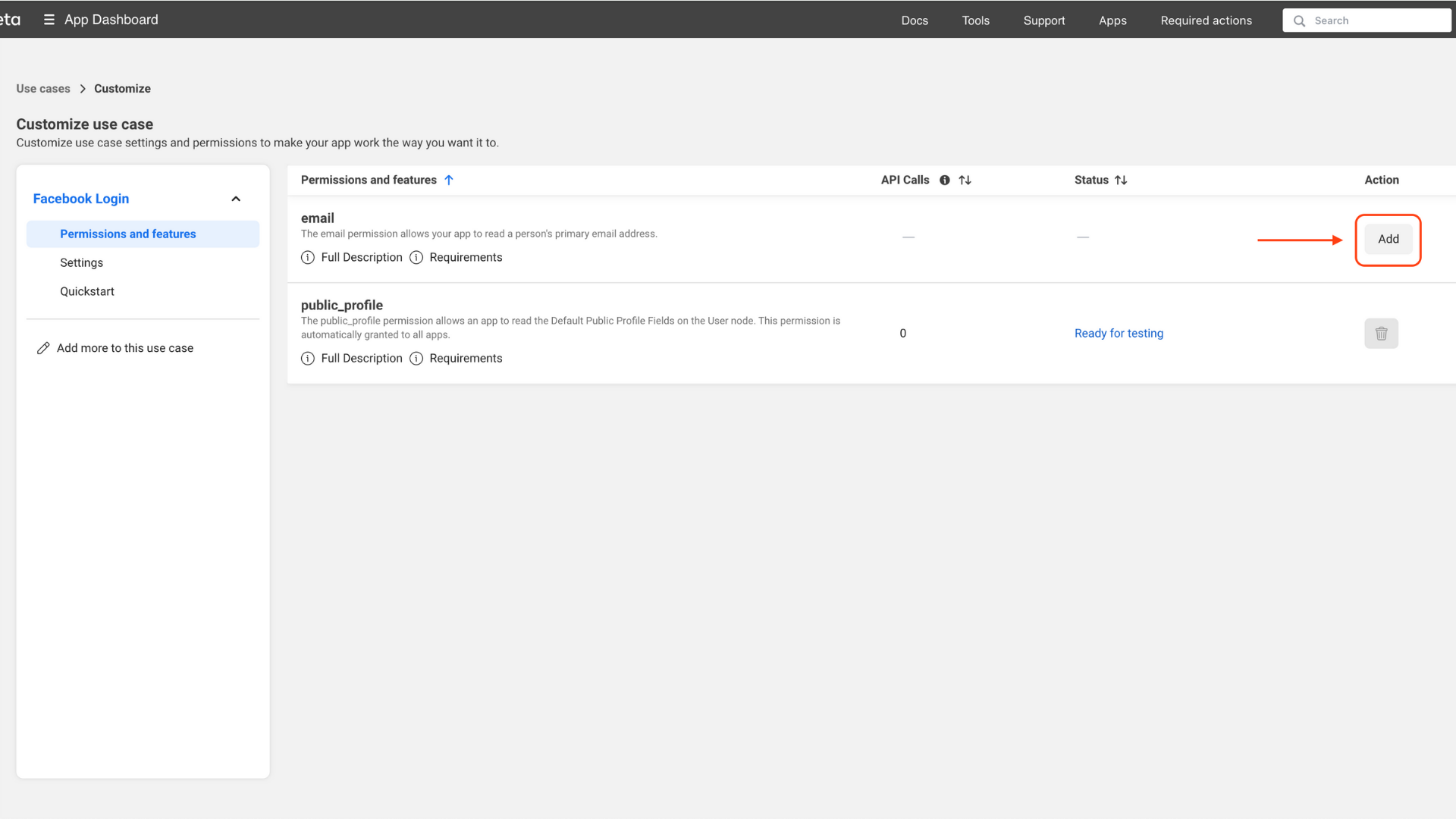 meta-app-customize-use-case